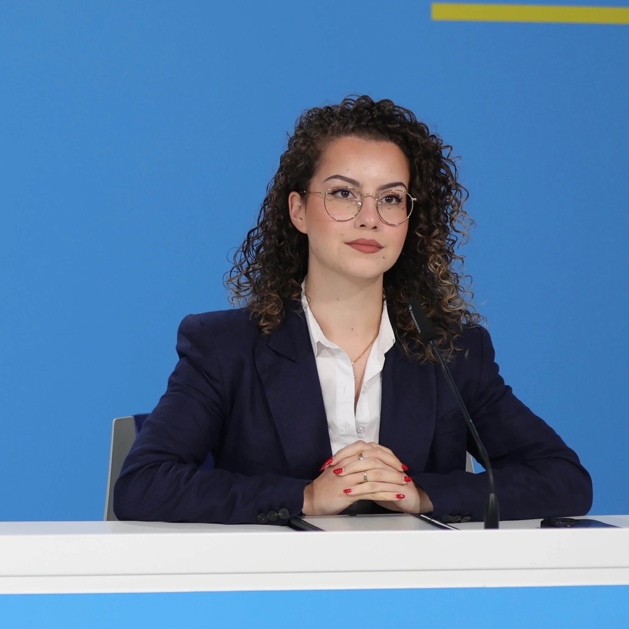 Eve Borg Bonello in crowd at public event, connecting with constituents